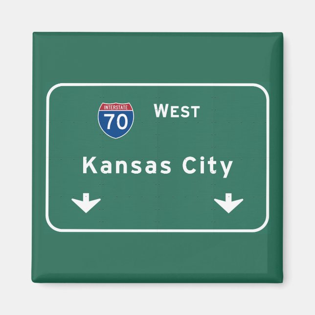 Imán Autopista interestatal KC de Kansas City (Frente)