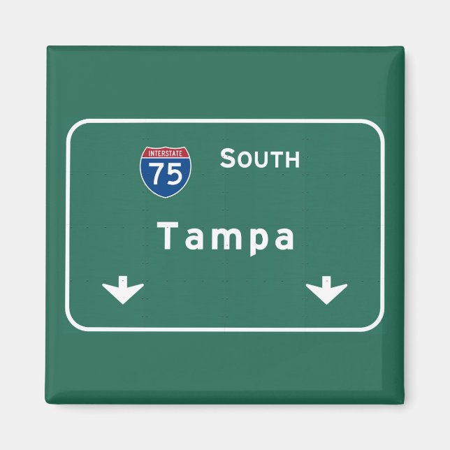Imán Autopista Interestatal Tampa Florida : (Frente)