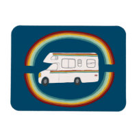 Autopista Rainbows Retro RV Whimsical Camping