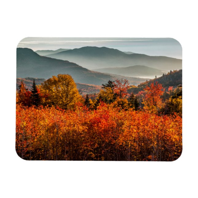 Imán Autopista Sunrise Kancamagus Con Vistas A Nuevo Ha (Horizontal)