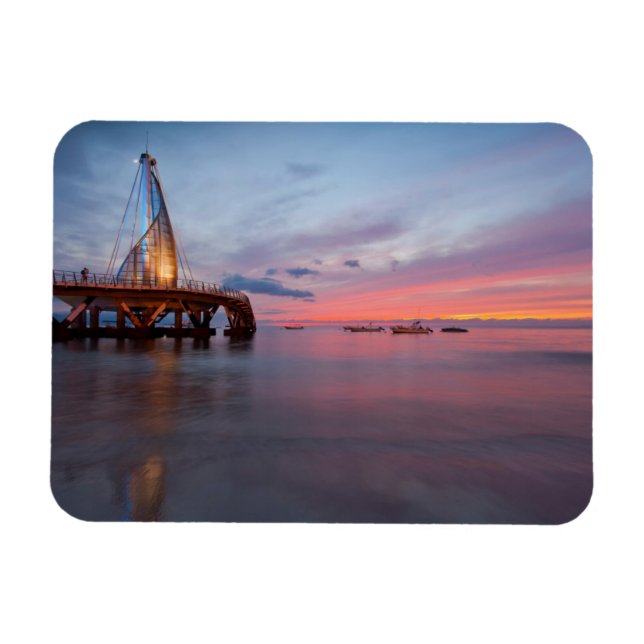 Imán Autopista Y Atardecer (Horizontal)