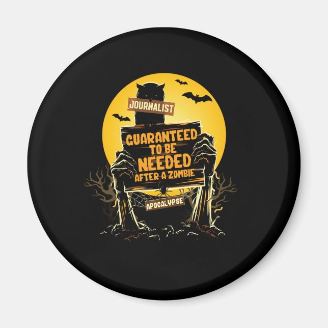 Imán Autor de periodista zombi apocalíptico (Frente)