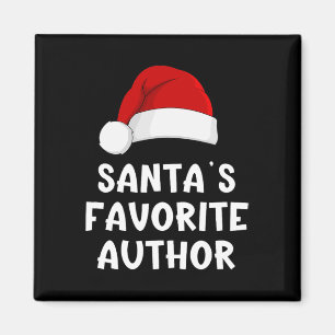 Imán Autor favorito de Santa Navidad divertido pijama d