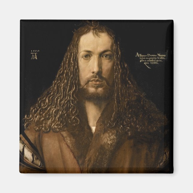 Imán Autoretrato a la edad de veintiocho años, 1500 (Frente)