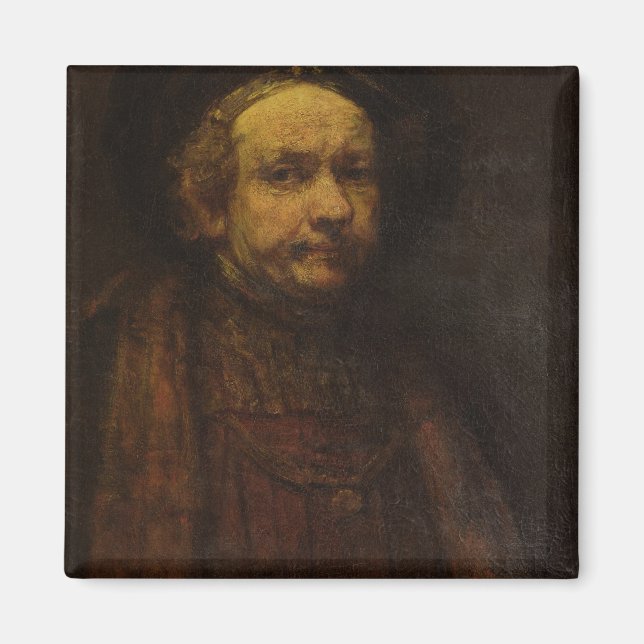 Imán Autoretrato como anciano, c.1664 (aceite sobre lie (Frente)
