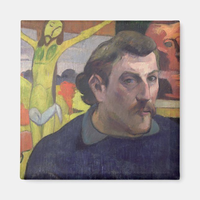 Imán Autoretrato con el Cristo Amarillo, 1890 (Frente)