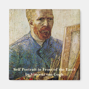 Imán Autoretrato de Van Gogh frente a Easel