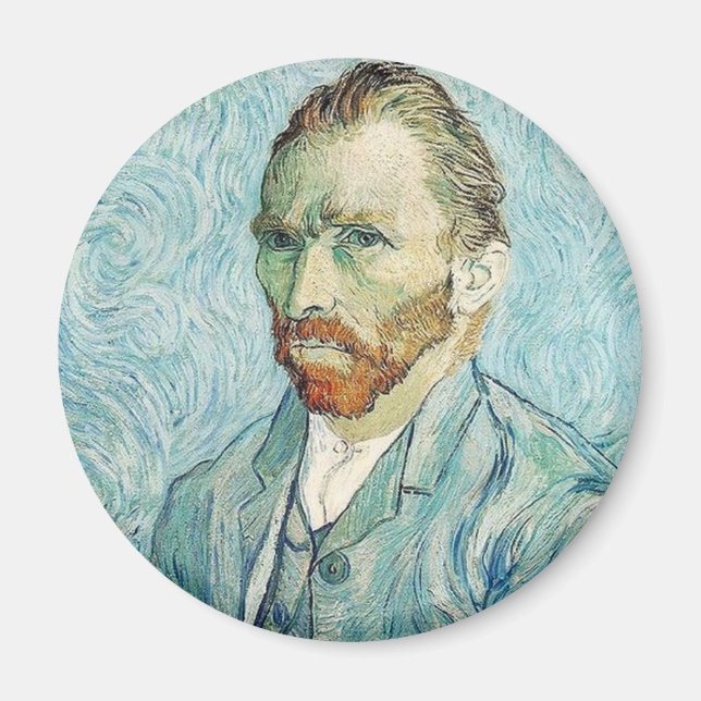 Imán Autoretrato de Vincent Van Gogh (Frente)