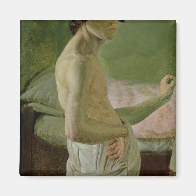 Imán Autoretrato frente al Easel, c.1828 (Frente)