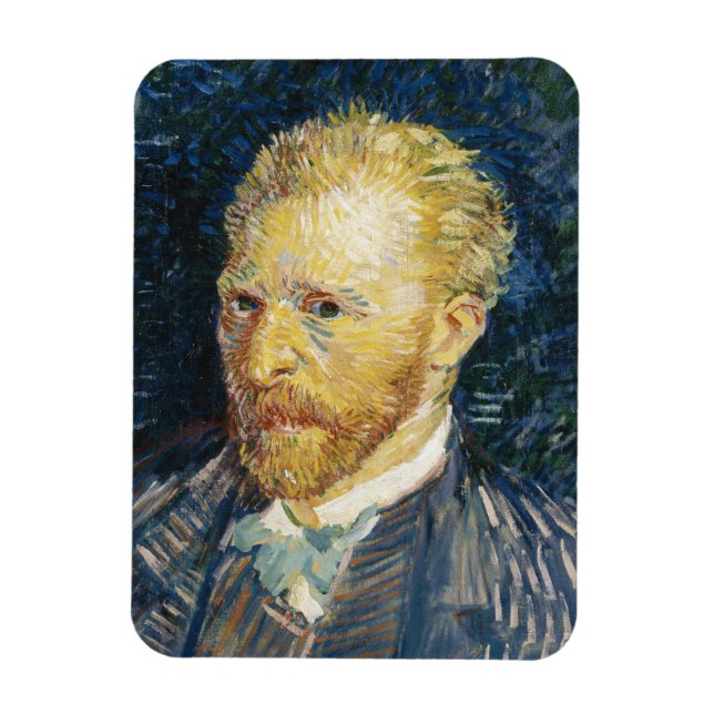Imán Autoretrato: pintura artística de Vincent van Gogh (Vertical)