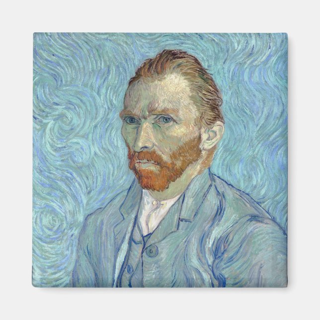 Imán Autoretrato, Vincent van Gogh, 1889 (Frente)