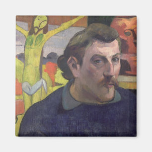 Imán Autorretrato con el Cristo amarillo, 1890
