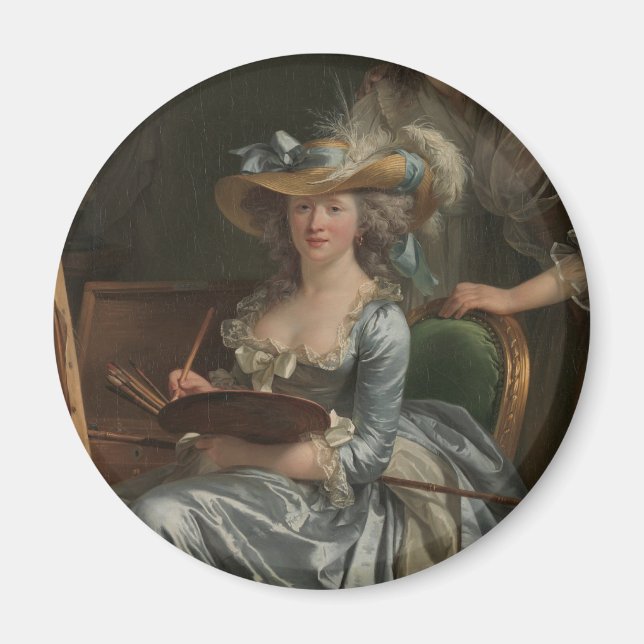Imán Autorretrato de artista de Adélaïde Labille-Guiard (Frente)
