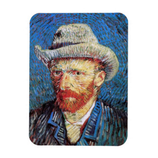 Imán Autorretrato de Vincent Van Gogh con sombrero de f