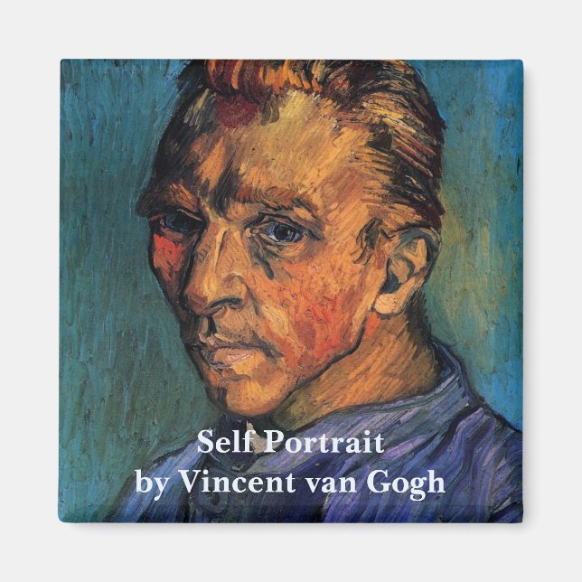 Imán Autorretrato de Vincent van Gogh sin barba (Frente)