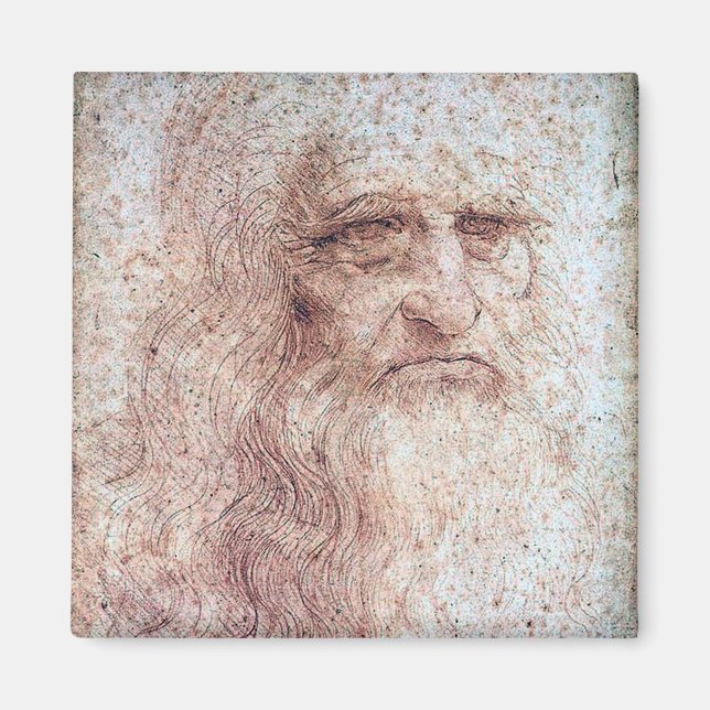 Imán Autorretrato, Leonardo da Vinci (Frente)