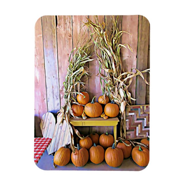 Imán Autumn Blesss Halloween Pumpkins Magnet (Vertical)