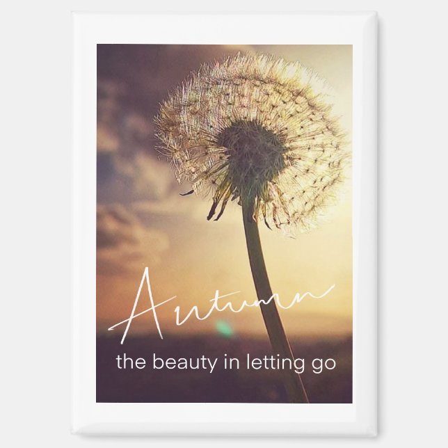 Imán Autumn or Fall Beauty of Letting Go Magnet (Anverso)