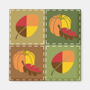 Imán Autumn Quilt Magnet