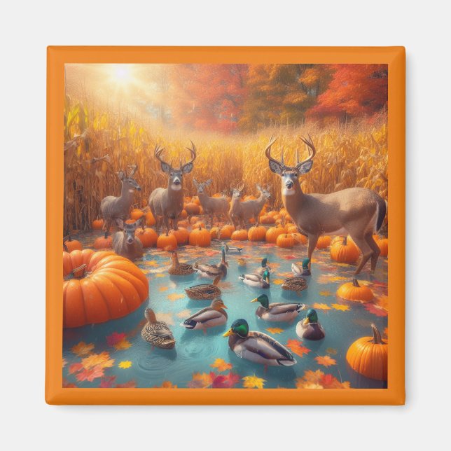 Imán Autumn Wildlife Magnet (Frente)
