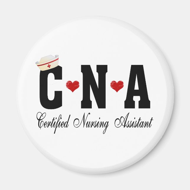 Imán Auxiliar de Enfermería certificado de la CNA (Frente)