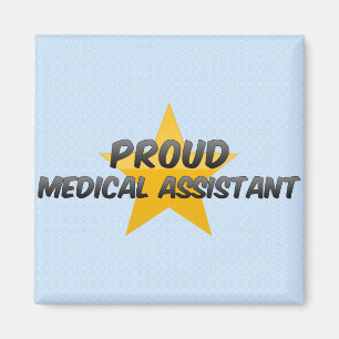 Imán Auxiliar médico orgulloso