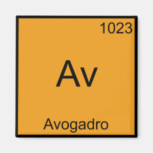 Imán Av - Avogadro Funny Element Chemistry Symbol Tee