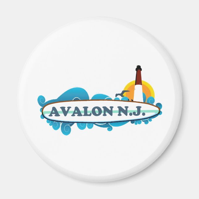 Imán Avalon. (Frente)