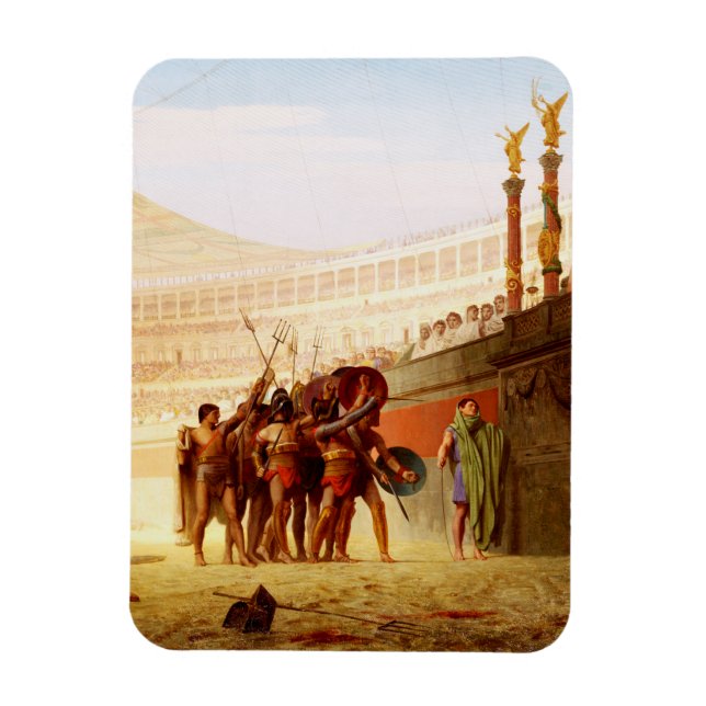 Imán Ave Caesar by Jean-Leon Gerome (Vertical)