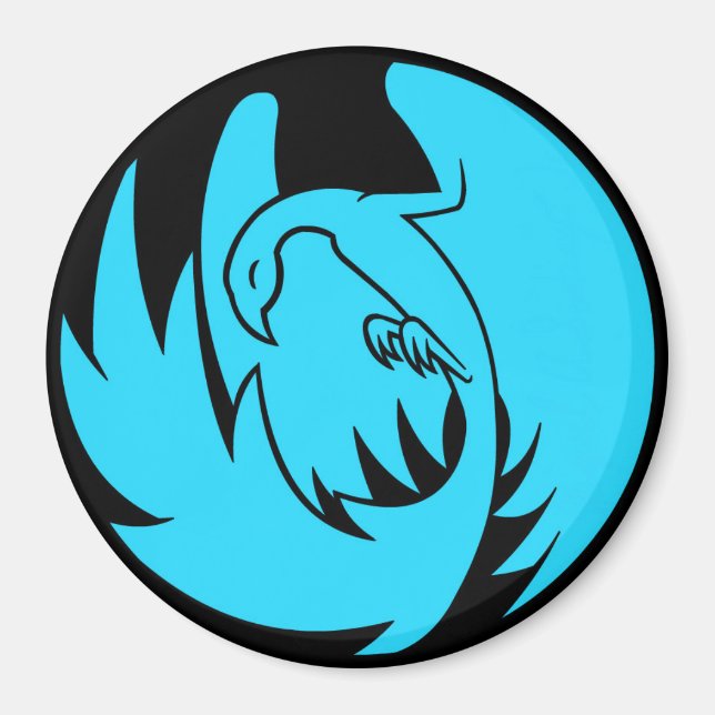 Imán Ave de fuego BlueFireArts (Frente)