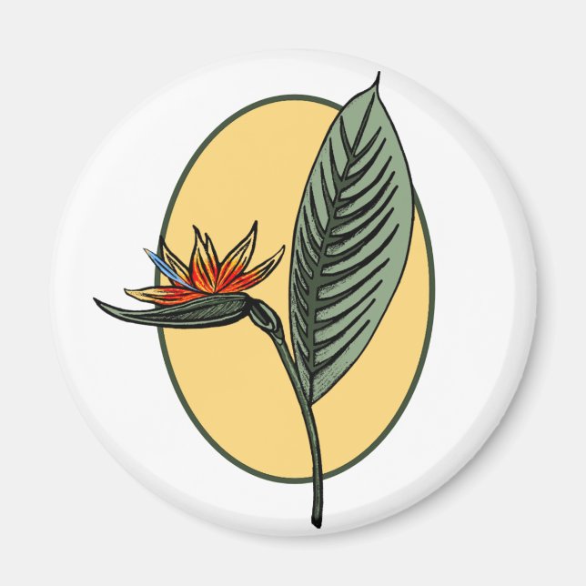 Imán Ave del paraíso (Frente)