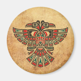 Imán Ave espiritual de dos cabezas de edad y gastado Ha