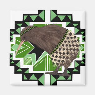 Imán Ave nacional neozelandesa tradicional - Ave Kiwi