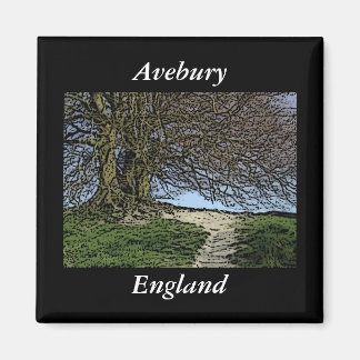 Imán Avebury, Wiltshire, Inglaterra. Árbol y ruta.