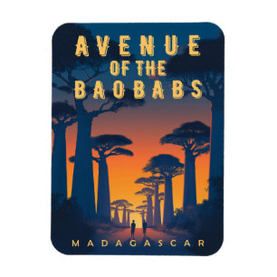 Imán Avenida de los baobabs Madagascar - Retro Africano