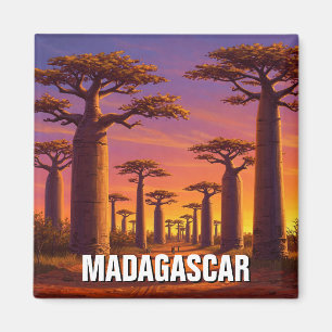 Imán Avenida Madagascar de los Baobabs Travel