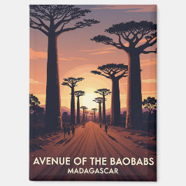 Imán Avenida Madagascar de los Baobabs Travel