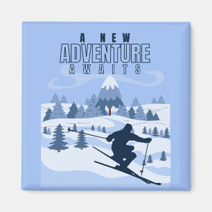 Imán Aventura al aire libre snowboard Winter