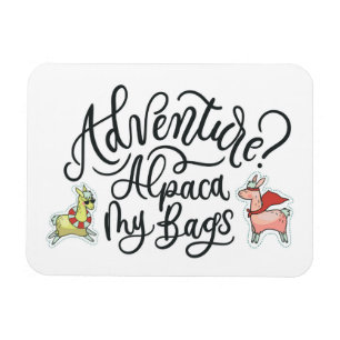 Imán ¿Aventura? Alpaca mis bolsos