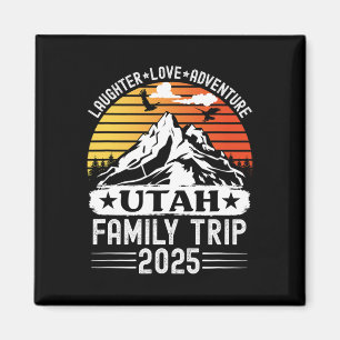 Imán Aventura de acampada en la montaña en el viaje fam