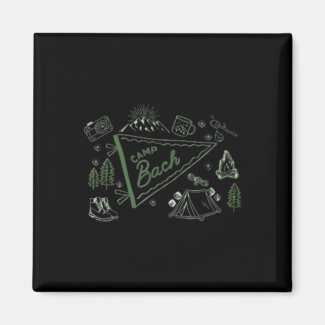 Imán Aventura de Campamento Bach Fiesta de Despedida de (Frente)