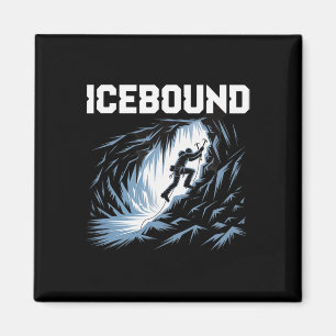 Imán Aventura de escalada en hielo en cueva helada de m