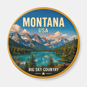 Imán Aventura de Montana Big Sky Country
