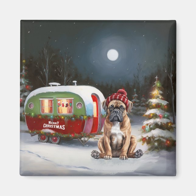 Imán Aventura de Navidades de Caravana de Boxer de Invi (Frente)
