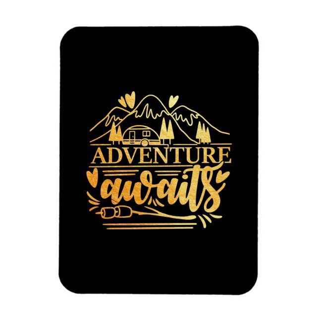 Imán Aventura de regalo de camper (Vertical)