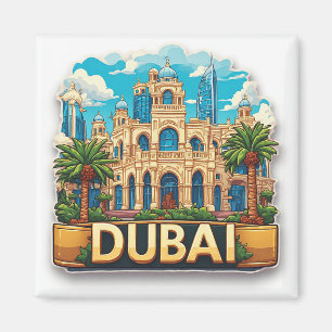 Imán 🧲 Aventura de viaje por Dubái, Oriente Medio 🌍