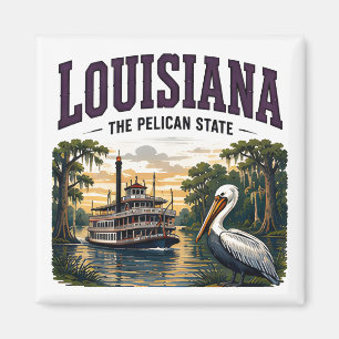 Imán Aventura del patrimonio de la bahía de Louisiana