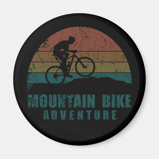 Imán Aventura en bicicleta de montaña Mtb (Frente)