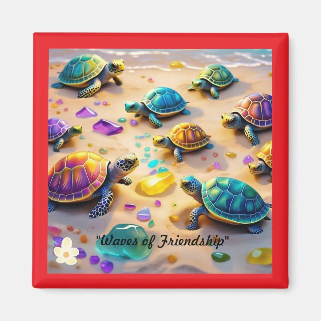 Imán "Aventura Turtle Seaside" (Frente)