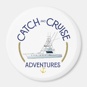 Imán Aventuras de captura y crucero Marlin Mujer 3" Mag